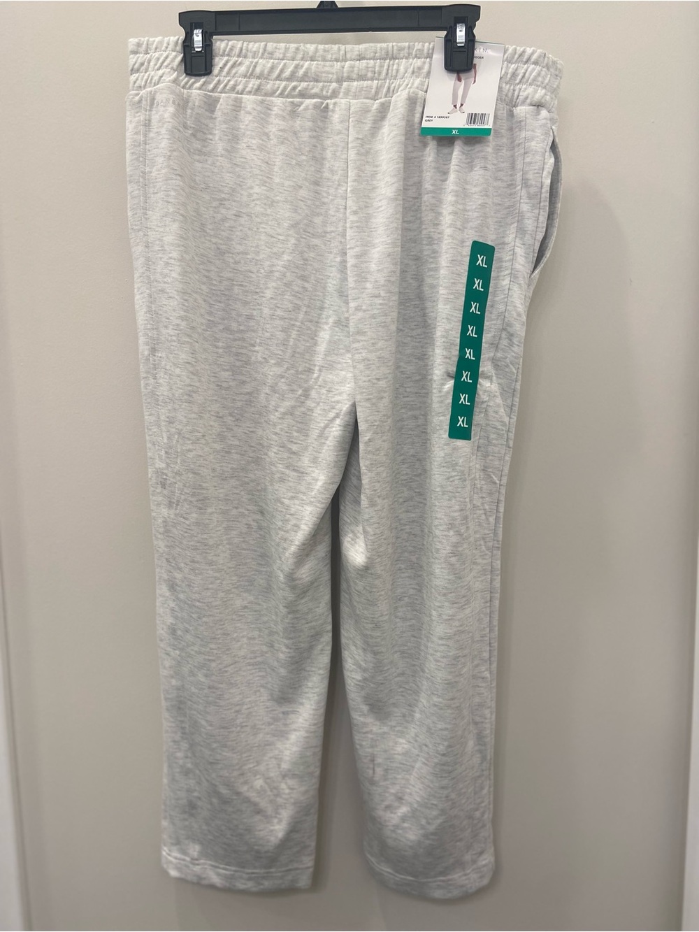 Danskin Light Heather Gray Pull On Sweatpants